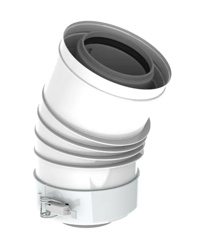 De Dietrich konz. Bogen PPS 15 Grad DN 80/125, Nr. M 85054W