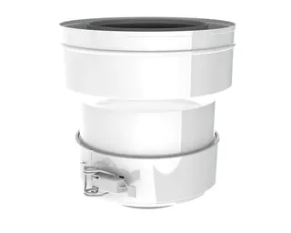 De Dietrich Übergangsstück PPS DN 60/100 auf 80/125, Bauhöhe 160mm, Nr. M 85076