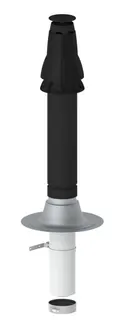 De Dietrich Bausatz RUD1, DN 80/125 Flachdach, anthrazit, Nr. W 01302