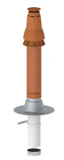 De Dietrich Bausatz RUD1, DN 80/125 Flachdach, rot, Nr. W 01302R