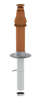 De Dietrich Bausatz RUD1, DN 100/150 Flachdach, rot, Nr. Q 01125R