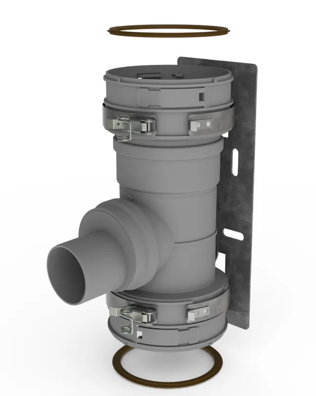 De Dietrich T-Stück Mehrfachbelegung DN 100 Flex,Anschluss, Nr. M 86368