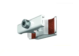 Arbonia Klemmhalter für Wandkonsole kurz 60x25mm, ZB02810001 RAL9016