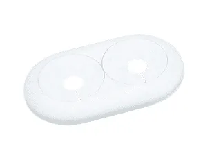 FF-Therm Doppelrosette 16mm für Heiz- körperverrohrung, Nr. 759.16.800