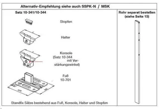 WEMEFA Befest.-Satz Standfix für Kermi 21-33 Innenmontage, 10-344