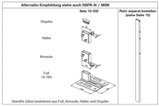 WEMEFA Befest.-Satz Standfix für Plattenhk. Außenmontage, 10-332 – Bild 3