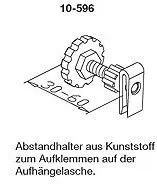 WEMEFA Abstandhalter 596 f. Heizkörper mit Aufhängelaschen, 10-596 – Bild 2
