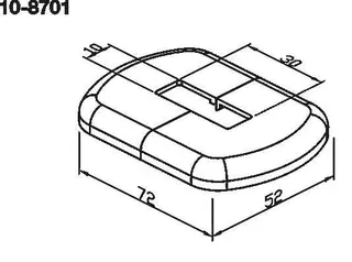 WEMEFA Kunststoffrosette weiß, glänzend 30x10mm (f.SSPK,SSU), 10-8701 – Bild 3