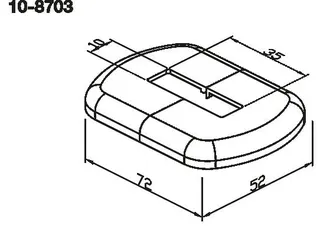 WEMEFA Kunststoffrosette weiß, glänzend 35x10mm (für Standrohr), 10-8703 – Bild 3