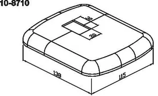 WEMEFA Kunststoffrosette weiß (f. Hubkonsole 850/8500), 10-8710 – Bild 3
