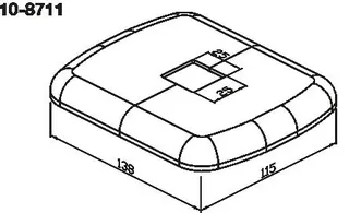 WEMEFA Kunststoffrosette weiß (f. Hubkonsole 8420-N/8440-N), 10-8711 – Bild 3