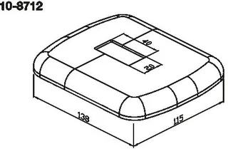 WEMEFA Kunststoffrosette weiß (f. Hubkonsole 813), 10-8712 – Bild 3