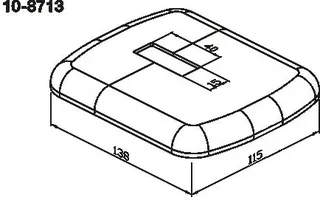 WEMEFA Kunststoffrosette weiß (f. Hubkonsole 701), 10-8713 – Bild 3