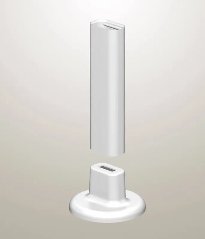 WEMEFA Design-Abdeckung weiß glänzend für Super-Standfix-Plus, 10-826-10
