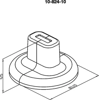 WEMEFA Design-Fußabdeckung (Kunststoff) rund, f.Super-Standfix-Plus, 10-824-10 – Bild 2