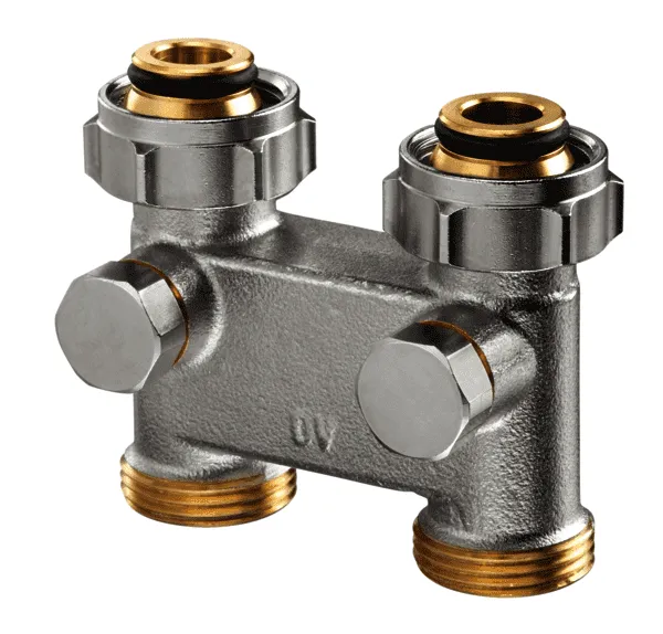 Oventrop mess-Umlenkstück 3/4"Dg +Absper rung 101 63 62 Nabenabst.50mm, 1016362