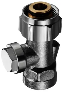 Oventrop Absperrverschraubung "Combi 3" 3/4" ÜM x 1/2" IG, Nr. 1016166
