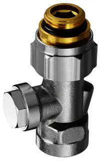 Oventrop Absperrverschraubung "Combi 3" 1/2"AG x 1/2" IG, Nr. 1016175 – Bild 2