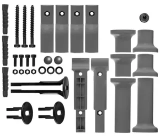 Kermi Befestigungs-Set Raumteiler 1 weiß ZM0028 für Basic 50 (auch für Topara 50) – Bild 2