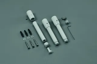 Zehnder Design-Wärmekörper Zubehör-Set weiß f.Wandabstand bis 130mm, 8100952021