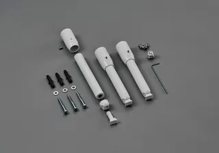 Zehnder Design-Wärmekörper Zubehör-Set weiß f.Wandabstand bis 130mm, 8100952021 – Bild 2
