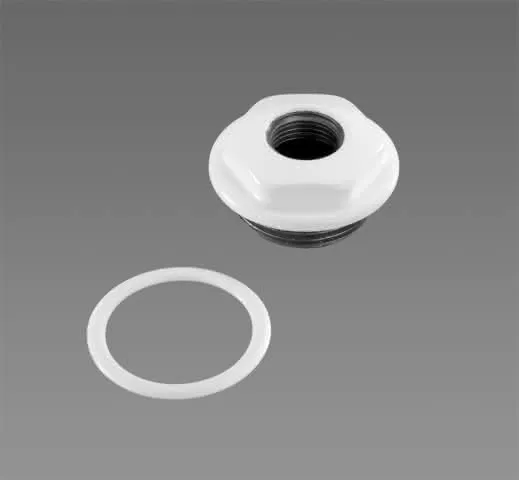 Zehnder Anschlussstopfen 1/2" Rechtsgewinde 5/4", RAL 9016, 908431