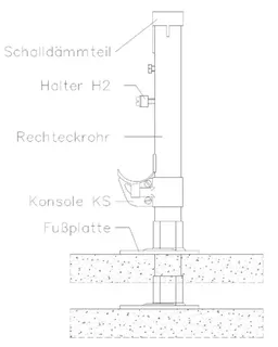 Zehnder Standkonsole STF 2 zum Anschrauben 460mm, Nr. 719031