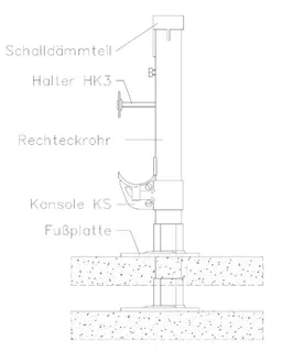Zehnder Standkonsole STF 3 K zum Anschrauben 1060mm, Nr. 609151 – Bild 2