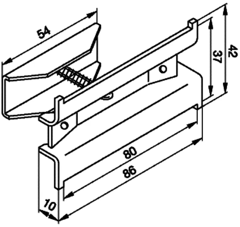 Zehnder Halter BHK, RAL 9016 775011