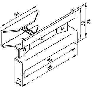 Zehnder Halter BHK, Sonder-Lackierung 775019 – Bild 2