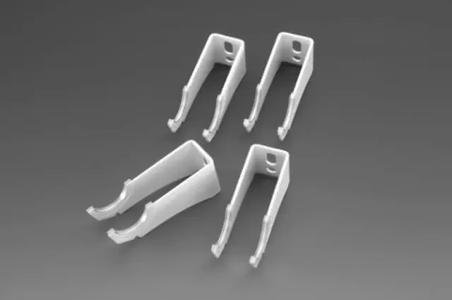 Zehnder Wandkonsolen Set 4 x C 15 RAL 9016, 148411