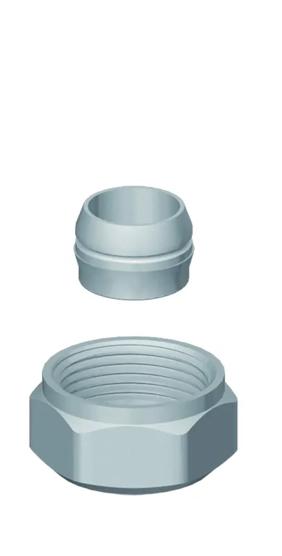 HZ-Klemmringverschraubung KVA 15 x 3/4" zw. HZ-AWA/ PBV u. Heizkörper m. 3/4" AG