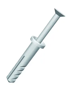 HZ-Nageldübel Länge 40mm - 6 Schraub- nagel mit Senkkopf u.Dübel (VPE 50Stück)