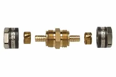 Schütz Rohrkupplung mit Klemmverbindung 12x1,5mm Kunststoff-Rohr,5002273