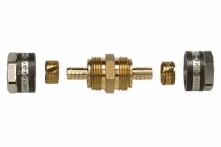 Schütz Rohrkupplung mit Klemmverbindung 12x1,5mm Kunststoff-Rohr,5002273