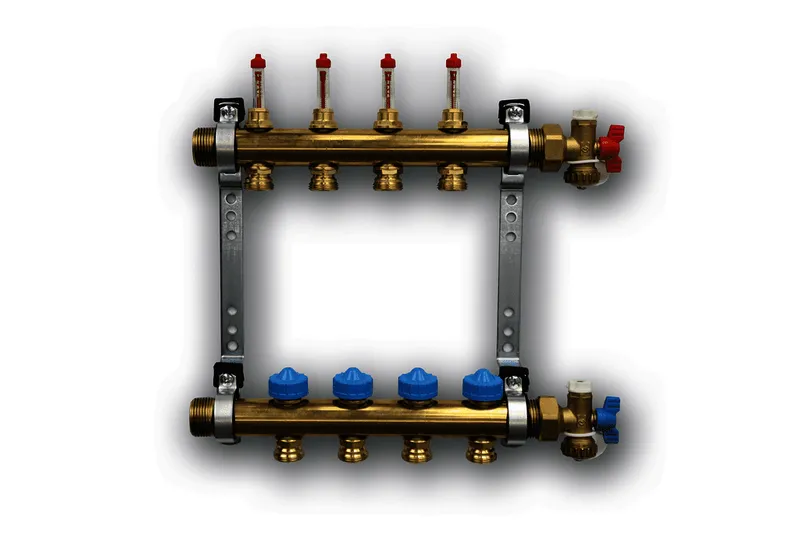 Roth Heizkreisverteiler 1" AG mit DFA absperrbar Heizkörper 4, Nr. 1115009798