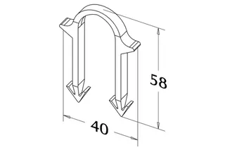 Roth Rohrhalter Typ A (lange Ausführung) (VPE 300 Stück), je VPE, 1135000254 – Bild 3