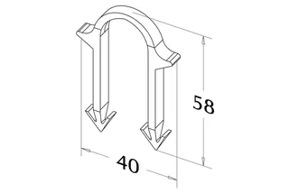 Roth Rohrhalter Typ A (lange Ausführung) (VPE 300 Stück), je VPE, 1135000254 – Bild 4