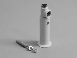 BEMM Fußkonsole BC2, 145-195mm für Raumteiler, Weiss 9016