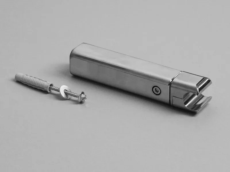 BEMM Fußkonsole Laser, 140mm für Raumteiler, verchromt