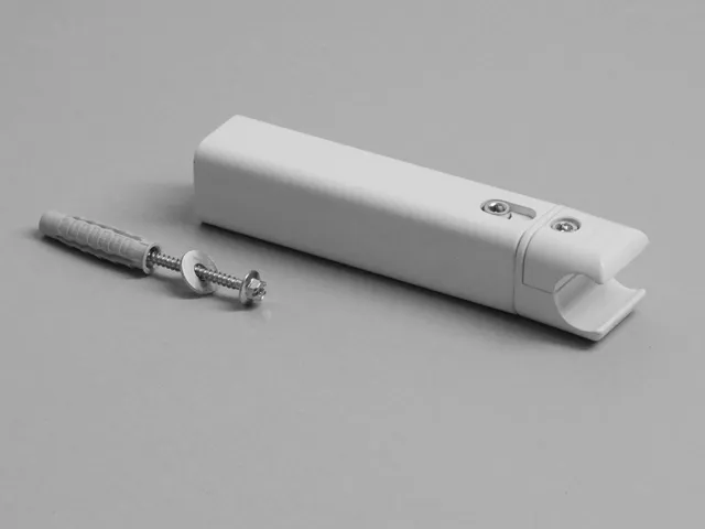 BEMM Fußkonsole, Laser, 140mm für Raumteiler, Weiss 9016