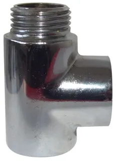 BEMM Spezial-T-Stück 1/2 i/a, Di =16 mm Weiß 9016 für Vormontage