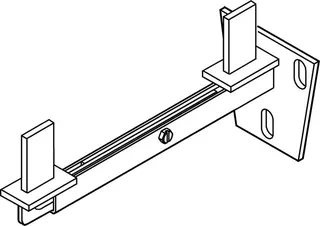 BEMM Wandkonsole Pako 90 mm für Konv. C_2, Weiss 9016 – Bild 2