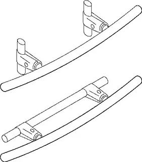 BEMM Handtuchbogen 600mm, Weiss 9016 für Cobo Vertikal, BHK, Mera – Bild 2