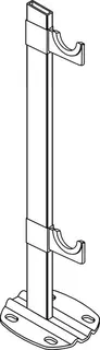 BEMM Standkonsole 3, H670mm für Exra, Weiss 9016 – Bild 2