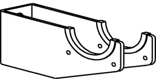 BEMM Wandkonsole Exra, L33/WA50mm Weiss 9016 – Bild 2