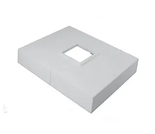 BEMM Kunststoffrosette für ZH BKH/V 100x80 für Fertigfußboden, weiß