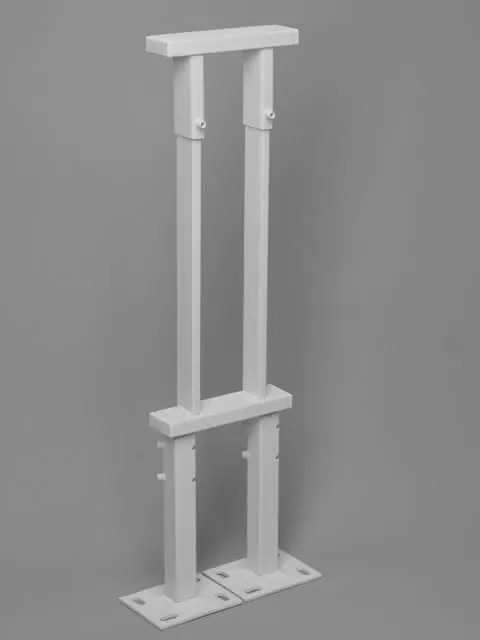 BEMM Bankkonsole Röhrenrad. horizontal max. RR 6 El, Weiß 9016