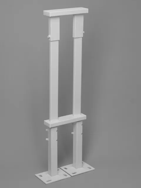 BEMM Bankkonsole Röhrenrad. vertikal max. RR BH 300 mm, Weiß 9016