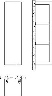 BEMM DHK QUADRAQUA E H1116x300x0300 elektr., Graphitperlmetallic – Bild 2